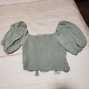 Vylette Square Puff Shirt